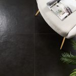 Speak Leather Black 24x24 Matte Install